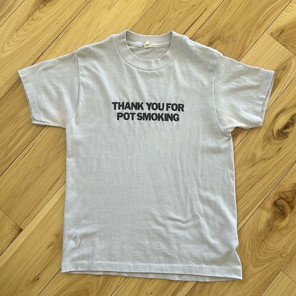 Thank You For Pot Smoking Tee Shirt - Picture 1 of 8